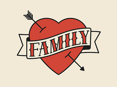 Family arrow family handlettering heart lettering permanentrecords tattoo
