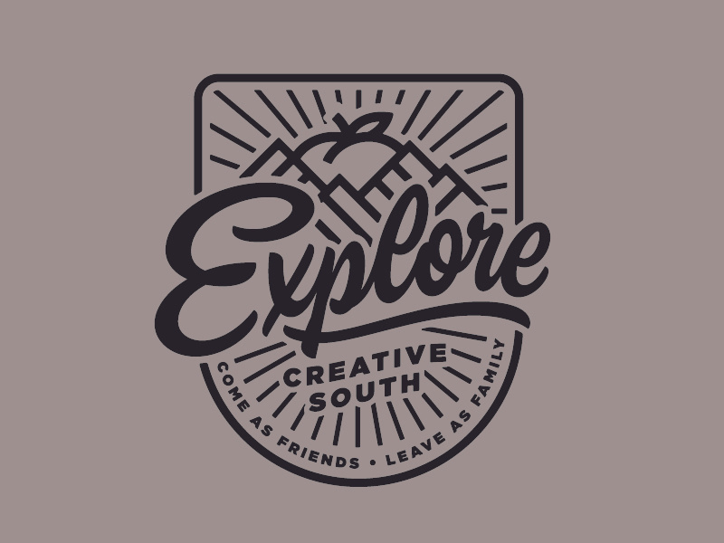 Creative South Explore Badge badge creativesouth love hashtaglettering handlettering lettering