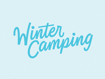 Winter Camping elementthree handlettering hashtaglettering lettering