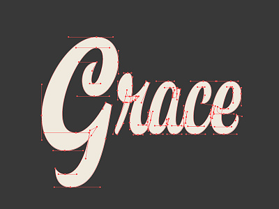 Grace Bézier Curves grace handlettering hashtaglettering inchxinch lettering memphis process