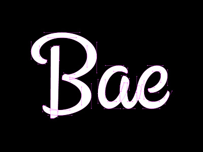 Bae-ziers beziers handlettering hashtaglettering lettering process vector vectormachine