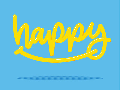 happy handlettering hashtaglettering lettering texture