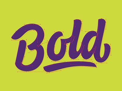 Bold Béziers beziers bold e3ers elementthree handlettering hashtaglettering lettering process vector vectormachine
