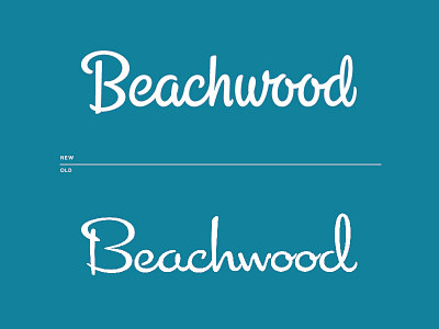 Beachwood Brewing & BBQ Wordmark beachwood branding handlettering hashtaglettering lettering wordmark