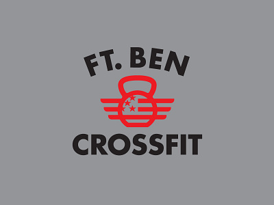 Ft. Ben Crossfit - Final Logo branding crossfit flag ftben kettlebell logo