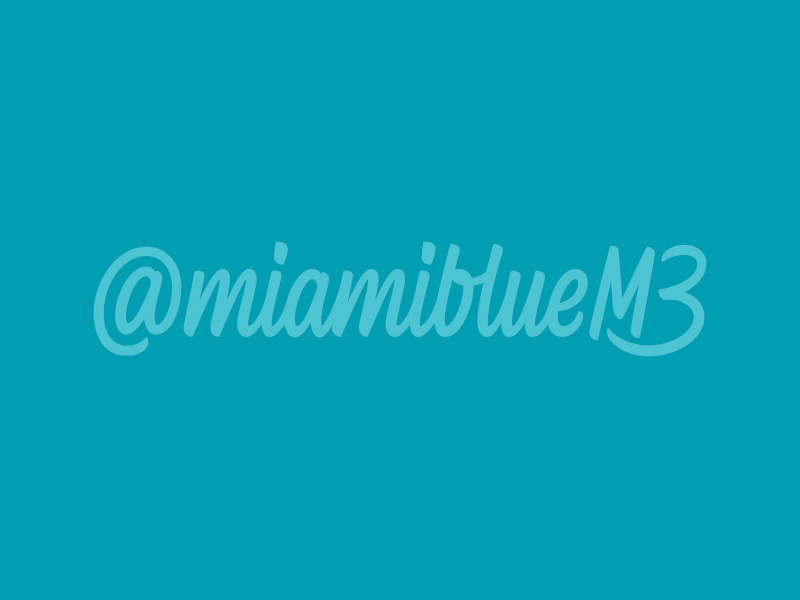 @miamiblueM3 Final thevectormachine vectormachine hashtaglettering handlettering lettering