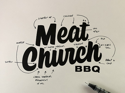 Meat Church Markup bbq branding logo meat church process texas traeger grills