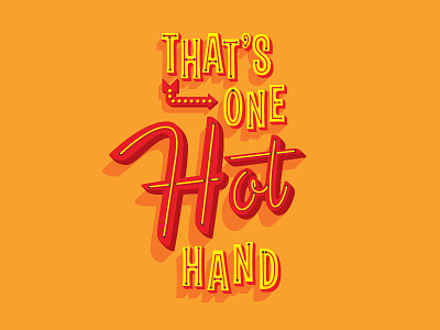 Hot Hand airstream element three handlettering hashtaglettering lettering neon thevectormachine vectormachine vintage