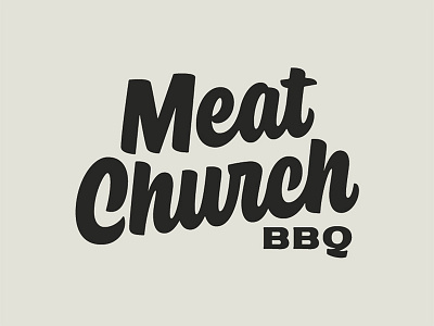 Meat Church Final Logo bbq branding handlettering hashtaglettering logo lettering meat church texas traeger grills