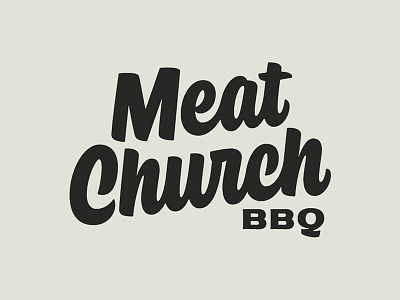 Meat Church Logo badge by Bob Ewing on Dribbble