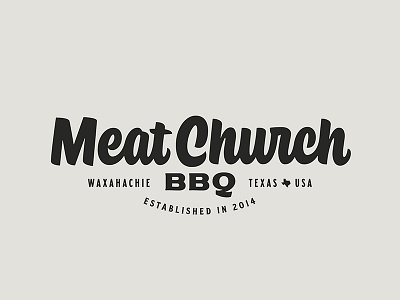 Meat Church Logo badge badge handlettering handtype hashtaglettering lettering