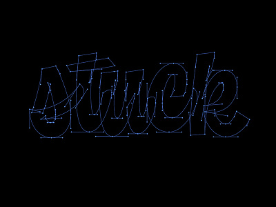 Stuck on beziers handlettering handtype hashtaglettering lettering process thevectormachine vector vectormachine