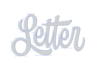 Letter Beziers beziercurves handlettering handtype hashtaglettering lettering process thevectormachine vector vectormachine