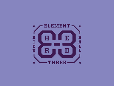 Unused Badge aiga aiga indy badge badge design badge logo e3 element three kickball