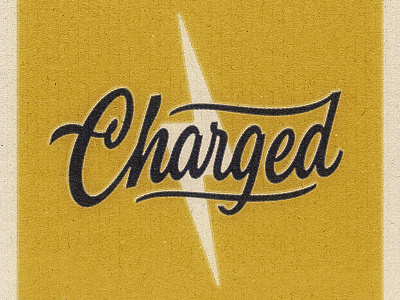 Charged elementthree handlettering handtype hashtaglettering lettering thevectormachine vector vectormachine