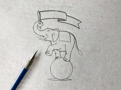2019 Elephant Three Sketch