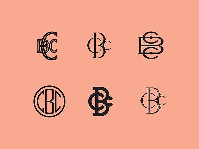 CBC Monograms handlettering handtype hashtaglettering lettering logo monogram process