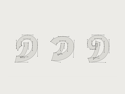 Three D's handlettering handtype hashtaglettering lettering process thevectormachine vector vectormachine