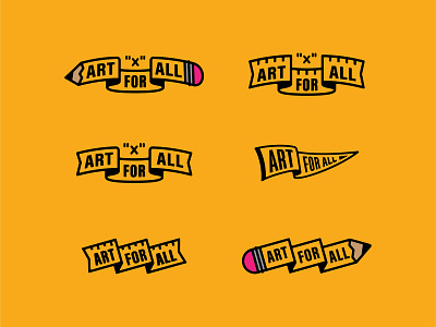 Art For All Banners art for all banner banner design ilustration inch x inch pencil ribbons ruler