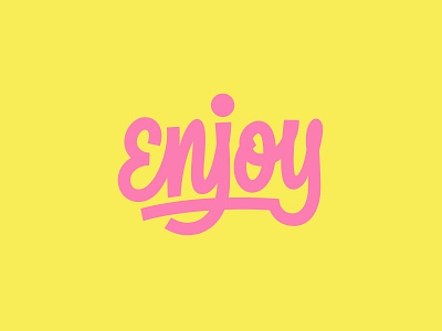 Letter to Enjoy handlettering handtype hashtaglettering lettering process thevectormachine vector vectormachine