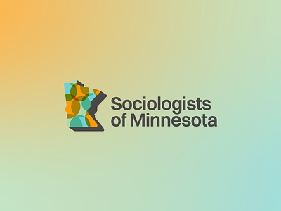 Sociologists of Minnesota — Logo branding bubbles gradients logo minnesota sociology switzer