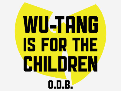 RIP ODB rap typography wutang