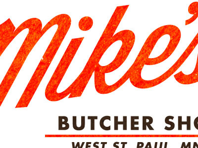 Mike's butcher shop futura type