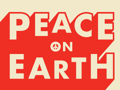 Peace on Earth. christmas futura peace