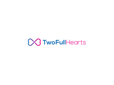 Two Full Hearts Logo Design branding design graphicdesign icon logo logo design