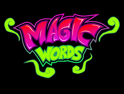MAGIC WORDS apparel clothing design design fonts graphic design handwriting letter letter art letterart typography