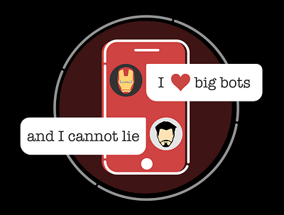 I love big bots branding design illustration ironman tony stark tshirt art vector