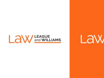 League And Williams Brandmark law firm logotype brandmark logo