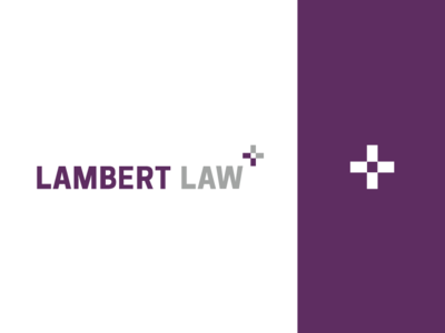 Lambert Law Brandmark branding brandmark law firm logo