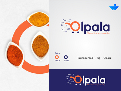 Olpala logo concept branding design flat graphic illustration logo logo icon logos typogaphy typography logo vector web web logo website
