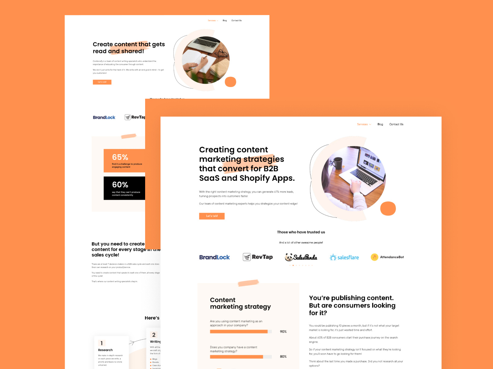 Website Ui Design For A Content Marketing By The Web People On Dribbble