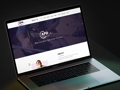 Presenting the website design for APD Music