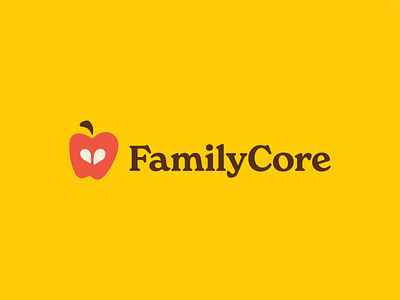 FamilyCore Logo apple appleicon applelogo branding design handdrawn icon identitydesign identitysystem illustration logo logo design logo icon logomark organic procreate wordmark