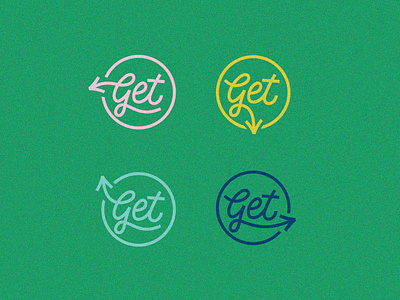 Just Get This Badge badge branding design lettering logo typography vector