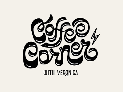 Coffee Corner Lettering branding coffee design handlettering illustration lettering logo logo design procreate typography