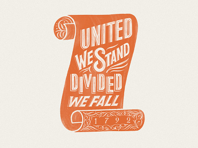 United We Stand badge design handlettering illustration kentucky lettering logo logo design procreate typography usa