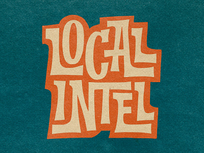 Local Intel Lettering badge badge design branding design drawing funky handlettering hawaii illustration lettering local seo locals only logo logo design procreate procreateapp typography