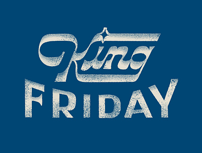 King Friday Logotype branding custom type design friday handlettering king lettering logo procreate typography vector