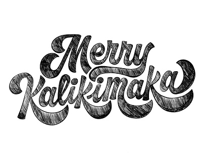 Merry Kalikimaka Script Sketch branding design designbrew handlettering illustration lettering logo procreate script scriptlettering sketch typography vector