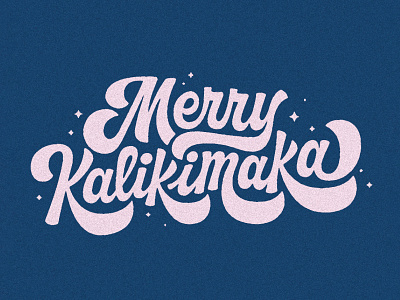 Merry Kalikimaka Lettering branding design handlettering hawaii holidays illustration lettering logo procreate typography vector