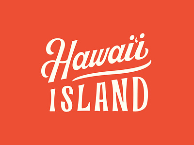 OluKai Hawai‘i Island Lettering branding calligraphy design handlettering hawaii lettering typography vector