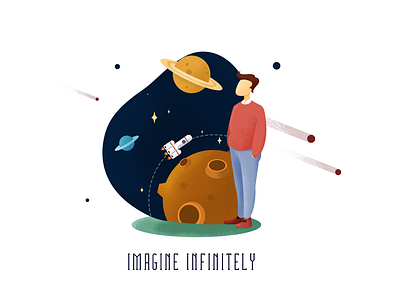 Imagine infinitely design illustration ui