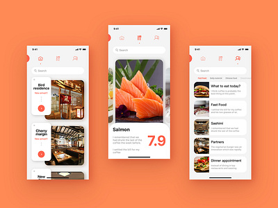 FOOD FESTIVAL app design ui