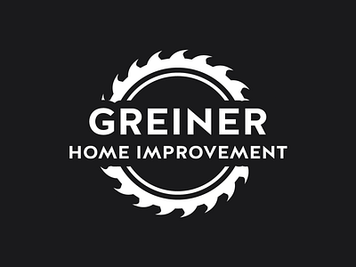 Greiner Home Improvement logo branding construction home improvement logo logo design