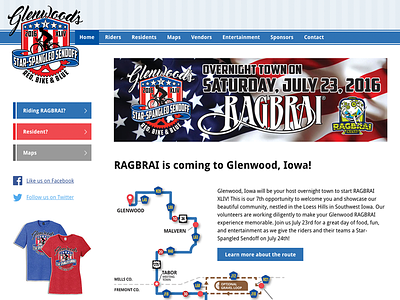 Glenwood RAGBRAI website cycling glenwood iowa ragbrai website