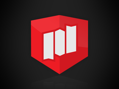Abstract 'M' Shield icon logo m logo shield